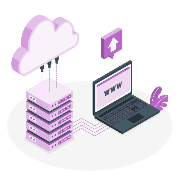 Website Hosting illustration
