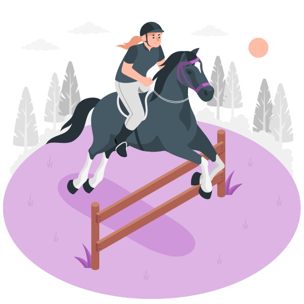 jumping horse cartoon